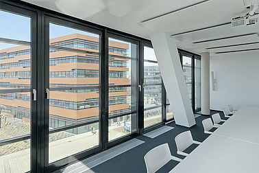Arbonia Referenzen Bodenprodukte Bürogebäude WQ1 Innenaufnahme