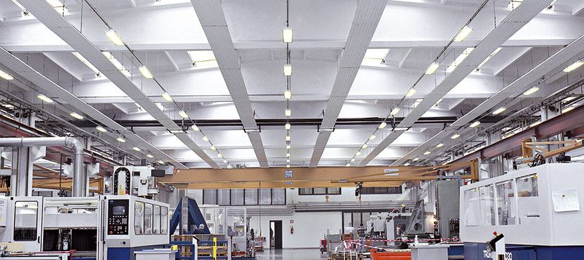 Exploitation de panneaux rayonnants de plafond Arbonia (entrepôt)