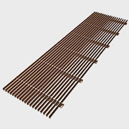 Produit de sol Arbonia convecteur sous plancher grille linéaire bronze