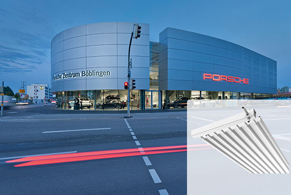 Arbonia Referenzen Deckenprodukte Porsche Zentrum